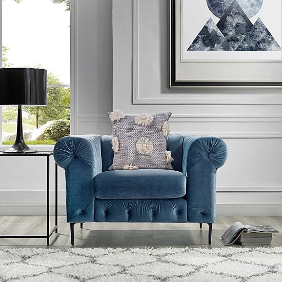 LR Home Wilson Floral Square Throw Pillow
