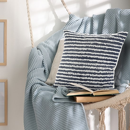 LR Home Sam Stripe Square Throw Pillow