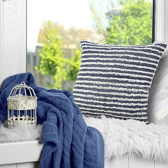 LR Home Sam Stripe Square Throw Pillow