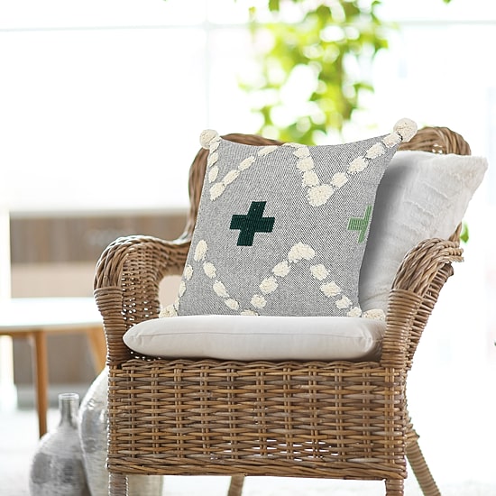 LR Home Dan Geometric Square Throw Pillow