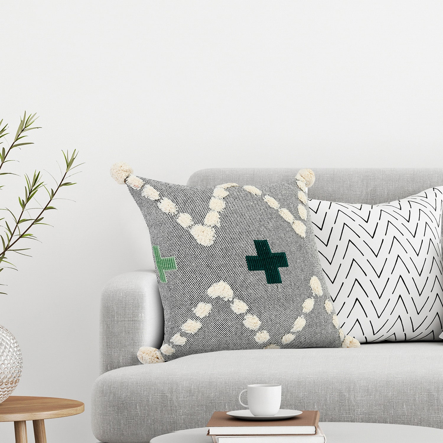 LR Home Dan Geometric Square Throw Pillow