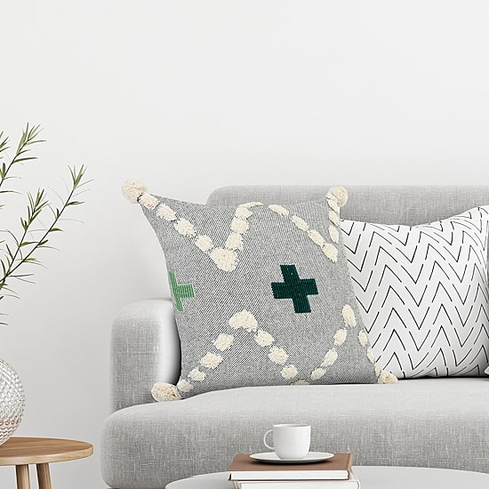 LR Home Dan Geometric Square Throw Pillow