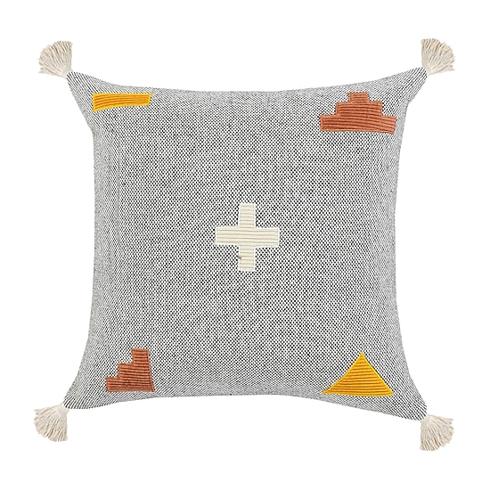 LR Home Sin Geometric Square Throw Pillow