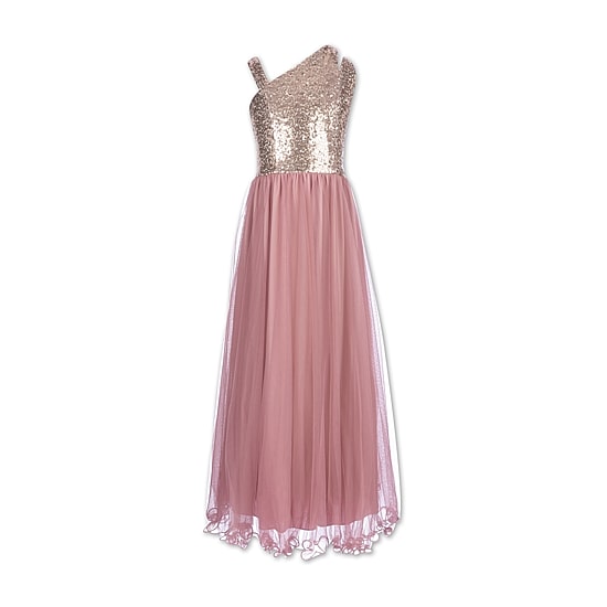 prom dress speechless Speechless Juniors Lavender Embroidered V-Neck Illusion Gown Dress - 5