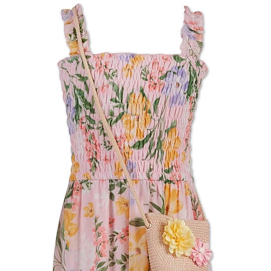 Speechless Little Girls Sleeveless Floral Maxi Dress