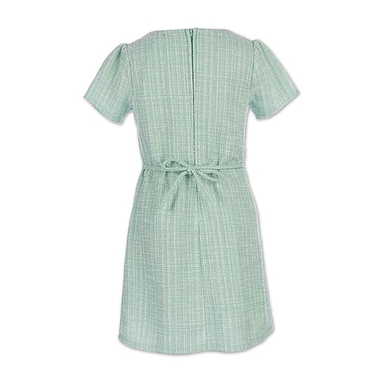 Speechless Little Girls Puffed Short Sleeve Knit A-Line Dress
