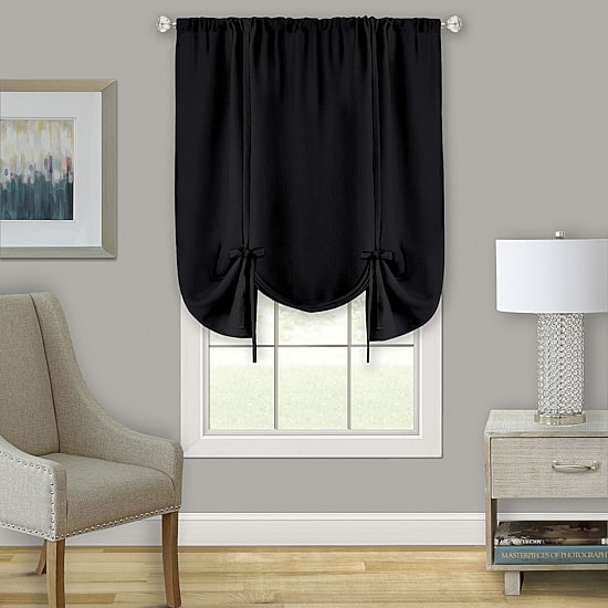 Achim Darcy Light-Filtering Rod Pocket Single Tie-Up Shade