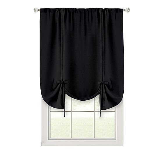 Achim Darcy Light-Filtering Rod Pocket Single Tie-Up Shade