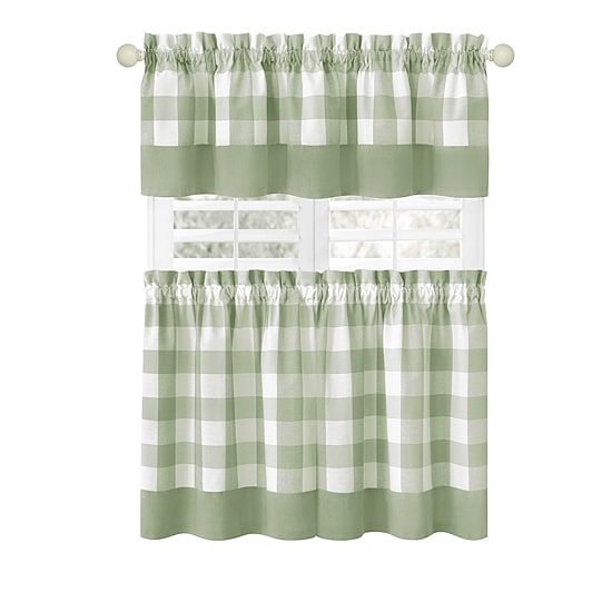 Achim Hunter 3-pc. Rod Pocket Window Tier