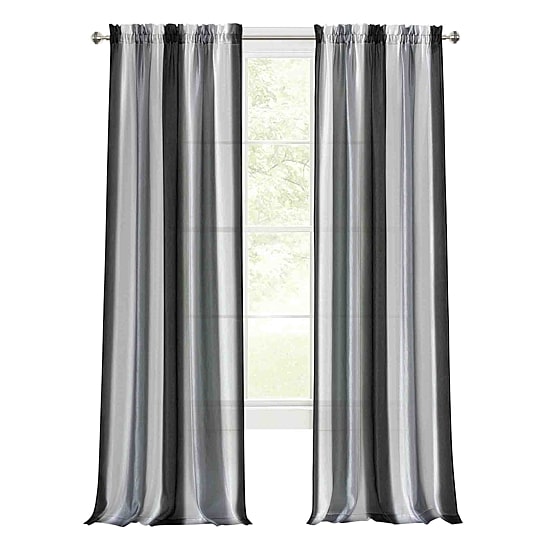 Achim Spectrum Rod Pocket Light-Filtering Single Curtain Panel