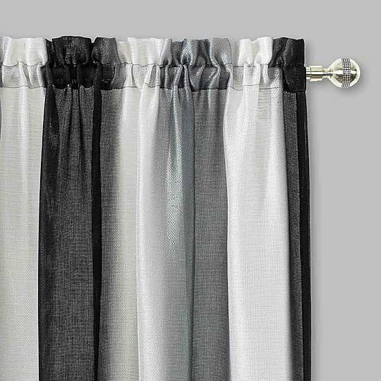 Achim Spectrum Rod Pocket Light-Filtering Single Curtain Panel