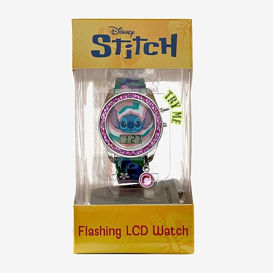 Disney Collection Lilo & Stitch Girls Blue Strap Watch Las4095jc