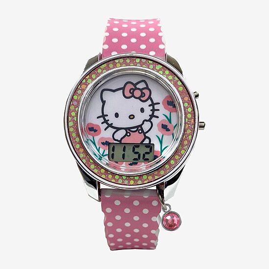 Hello Kitty Girls Pink Strap Watch Hk4240jc