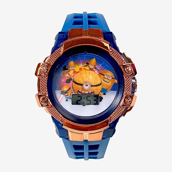 Despicable Me Boys Blue Strap Watch Dmf40030jc