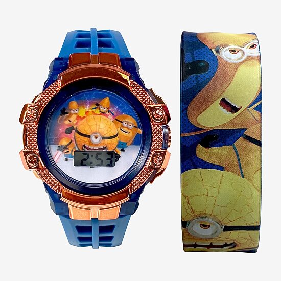 Despicable Me Boys Blue Strap Watch Dmf40030jc