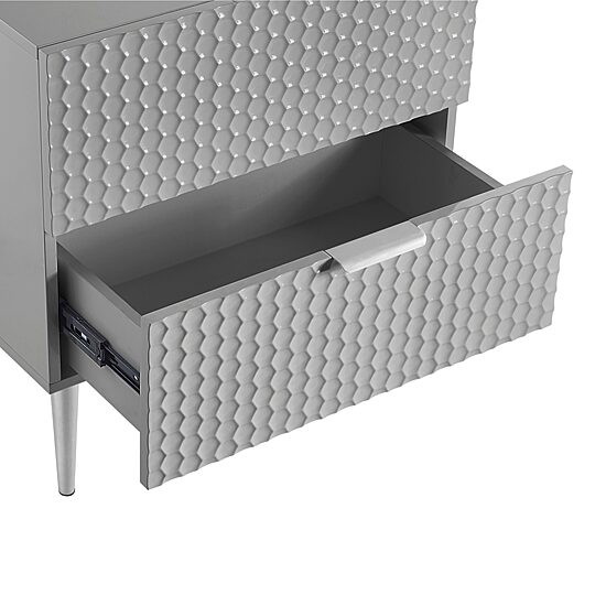 Zeynep 2-Drawer Nightstand