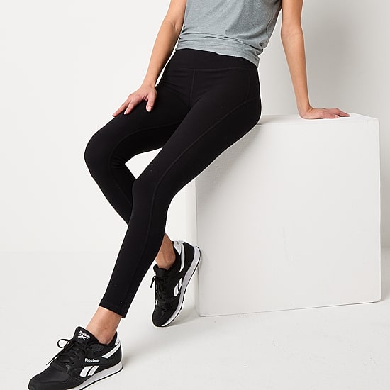 Xersion EverPerform Womens 2 Pack Cotton High Rise 7/8 Ankle Leggings