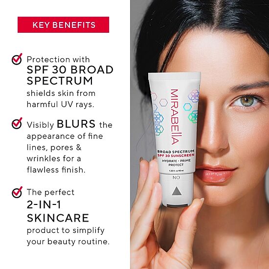 Mirabella Hydrate Prime Protect Broad Spectrum SPF 30 - JCPenney