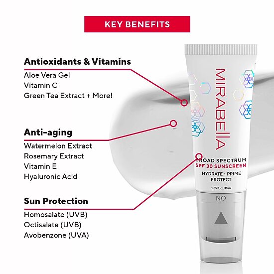 Mirabella Hydrate Prime Protect Broad Spectrum SPF 30