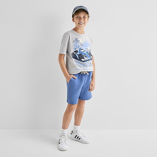 Thereabouts Little & Big Kid Boys Crew Neck Short Sleeve Regular Fit Graphic T-Shirt