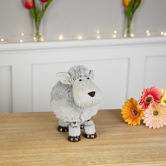 Northlight 8" Bouncing Sheep Plush Easter Figurine