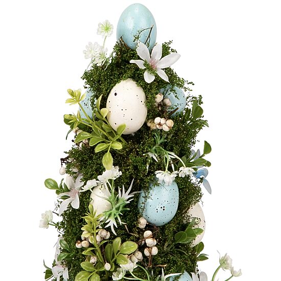 Northlight 14" Floral And Foliage Egg Tabletop Tree