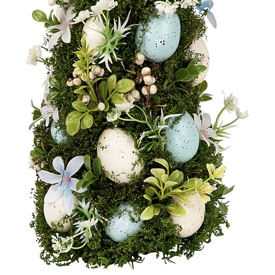 Northlight 14" Floral And Foliage Egg Tabletop Tree