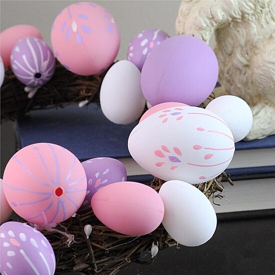 Northlight 10" Pastel Easter Egg Wreath