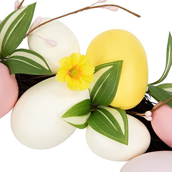 Northlight 22" Eggs And Flower Buds Artificial Unlit Wreath