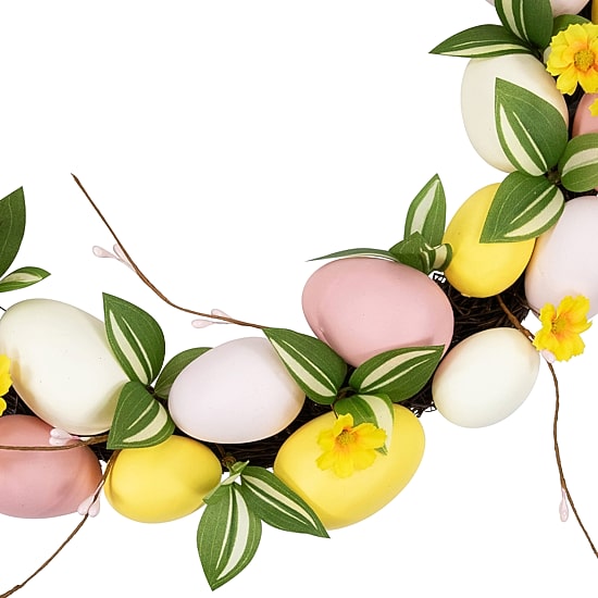 Northlight 22" Eggs And Flower Buds Artificial Unlit Wreath