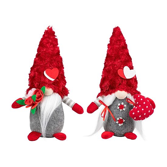 Northlight 12" Fuzzy Hat Valentines Day Gnome