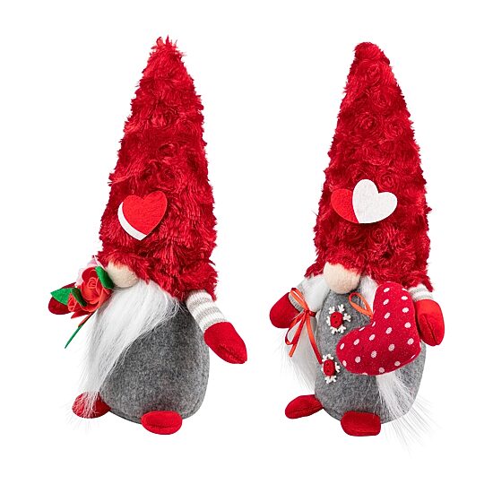 Northlight 12" Fuzzy Hat Valentines Day Gnome