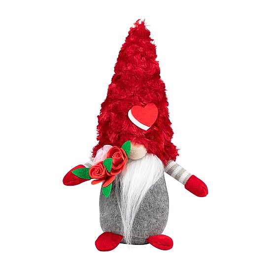 Northlight 12" Fuzzy Hat Valentines Day Gnome