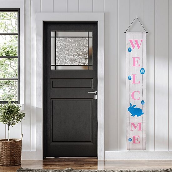 Northlight 71" Welcome And Happy Outdoor Banner