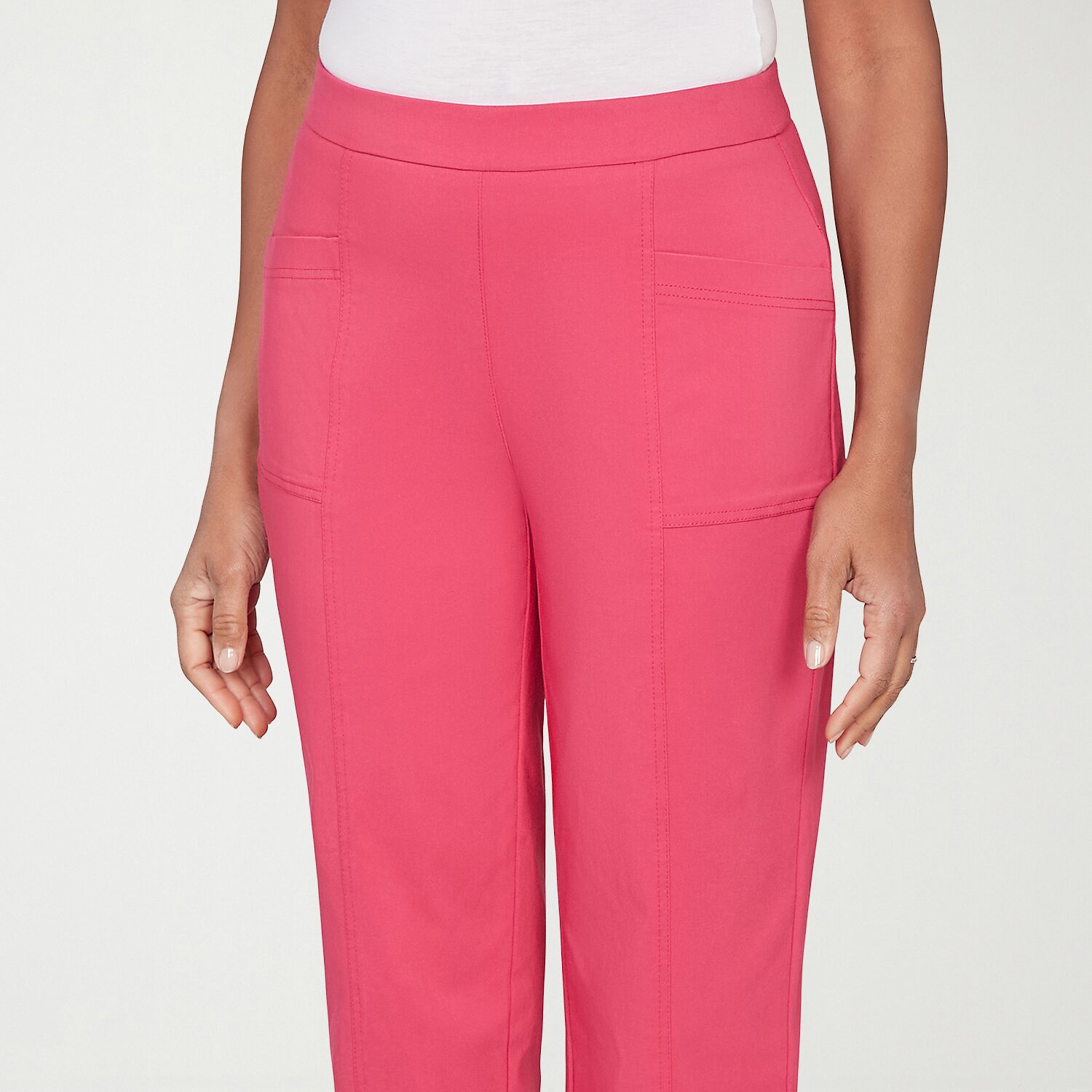 Alfred Dunner Womens Straight Capri Pant