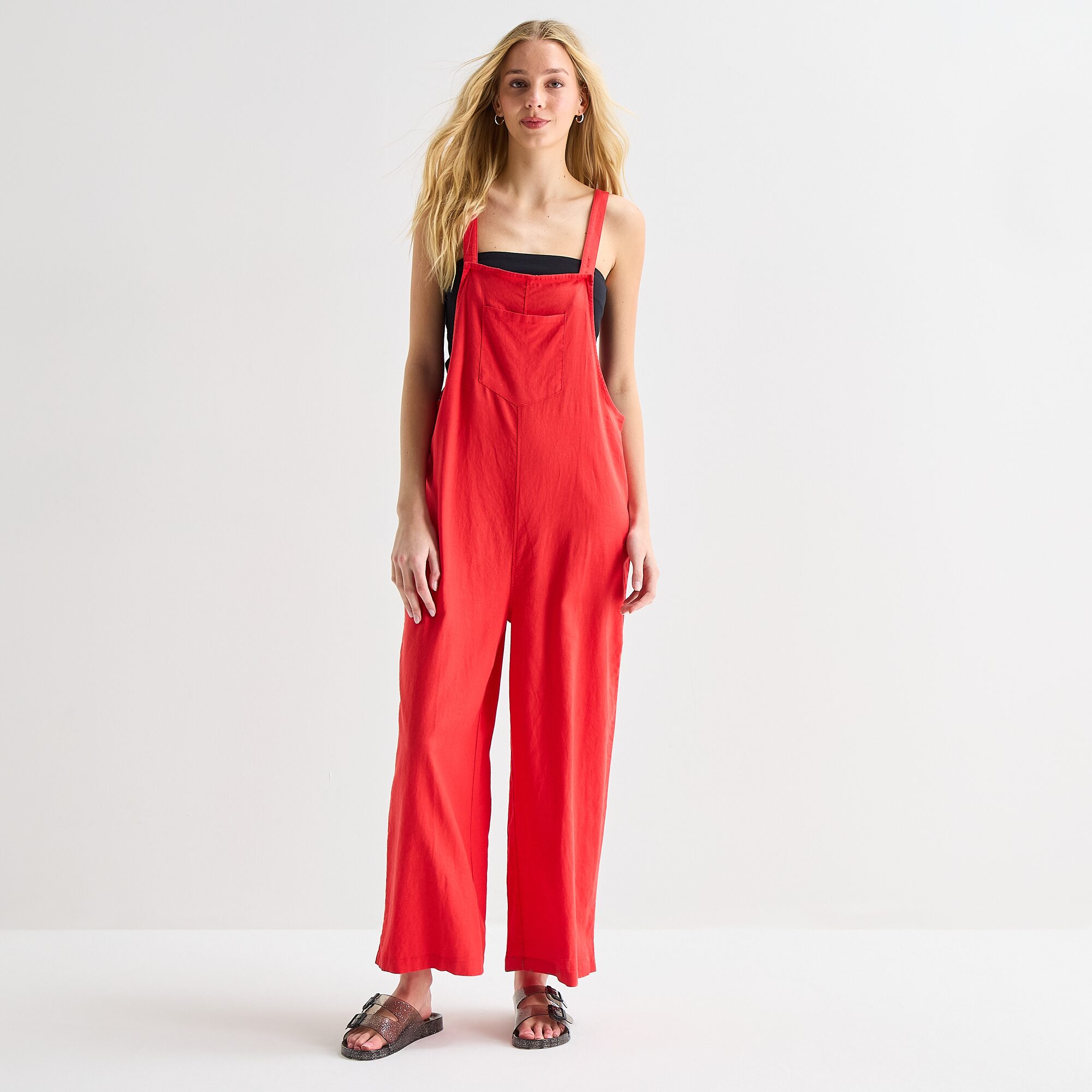 Hurley Womens Sleeveless Juniors Jumpsuit