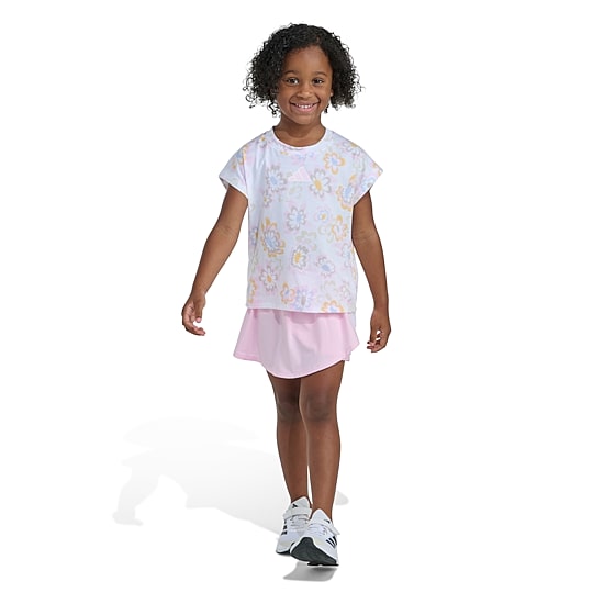 adidas Toddler Girls Jersey 2-pc. Skort Set
