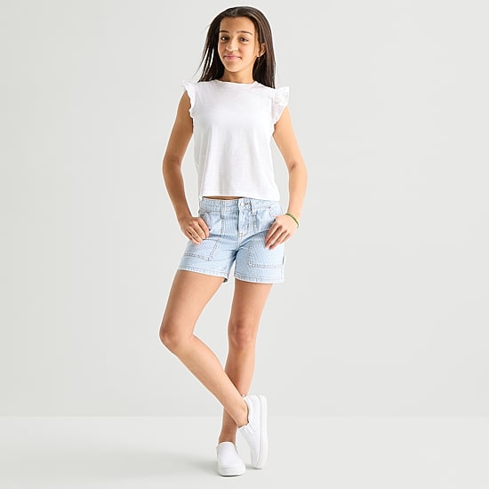 Thereabouts Little & Big Kid Girls Denim Short