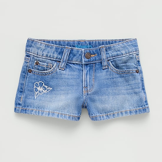 Thereabouts Little & Big Kid Girls Adjustable Waist Low Rise Denim Short