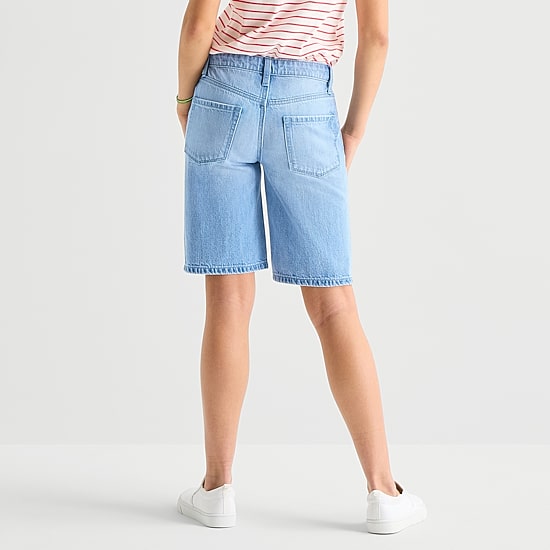 Thereabouts Little & Big Kid Girls Adjustable Waist Denim Short