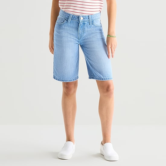Thereabouts Little & Big Kid Girls Adjustable Waist Denim Short