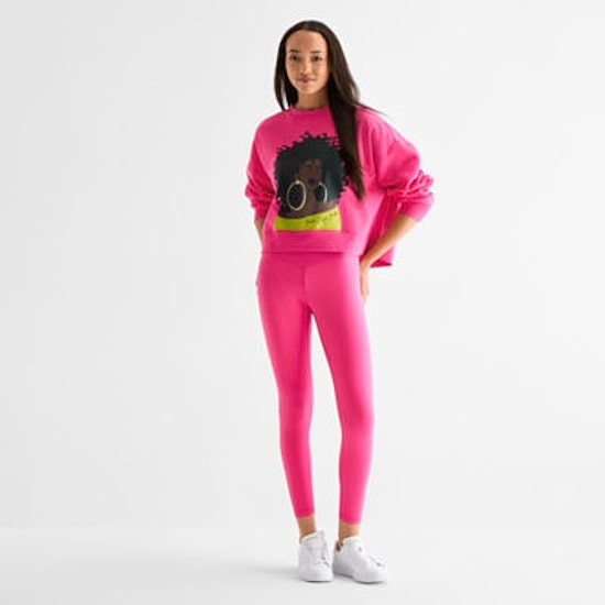Hope & Wonder Black History Month Melanin Magic Womens Crew Neck Long Sleeve Sweatshirt
