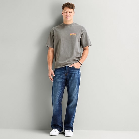 Arizona Mens Crew Neck Short Sleeve Boxy Fit Graphic T-Shirt