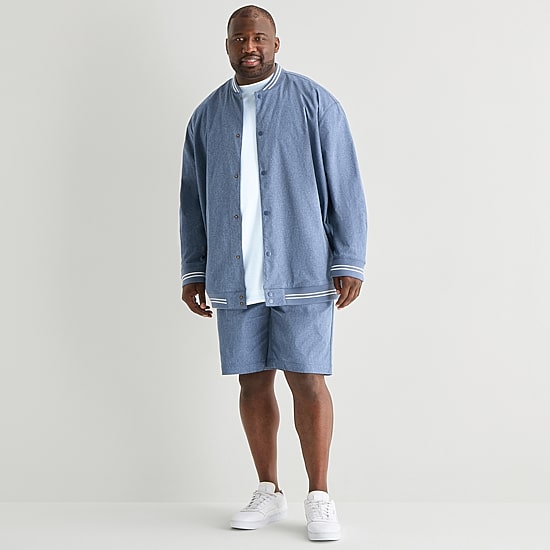 Shaquille O'Neal XLG™ Mens Lightweight Big and Tall Bomber Jacket