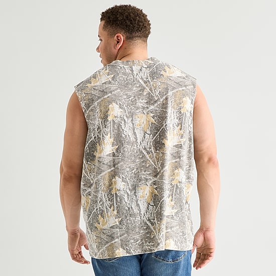 Arizona Mens Crew Neck Sleeveless Big and Tall Muscle T-Shirt