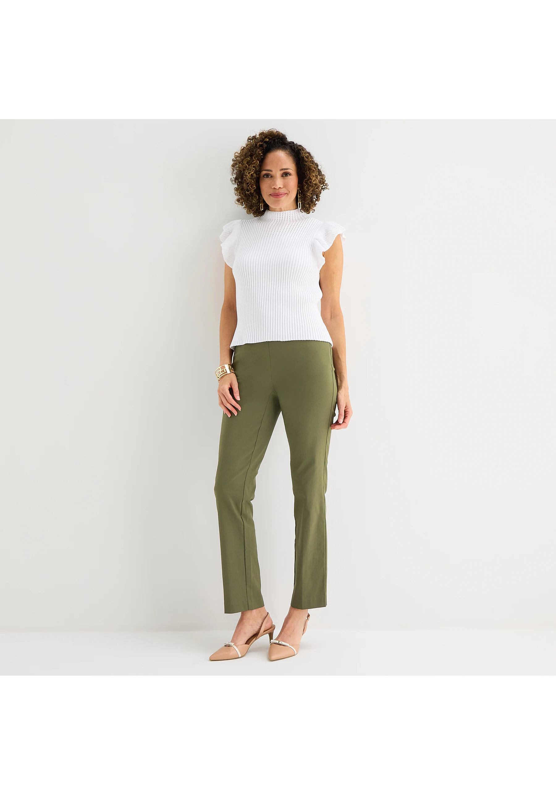 Liz Claiborne Lisa Womens Tall Straight Pull-On Pant by JCPenney