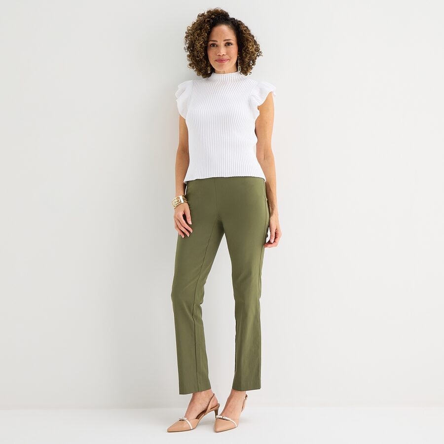 Liz Claiborne Lisa Womens Tall Straight Pull-On Pant by JCPenney