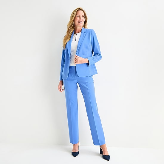 Liz Claiborne Audra Womens Tall Straight Mid Rise Trouser