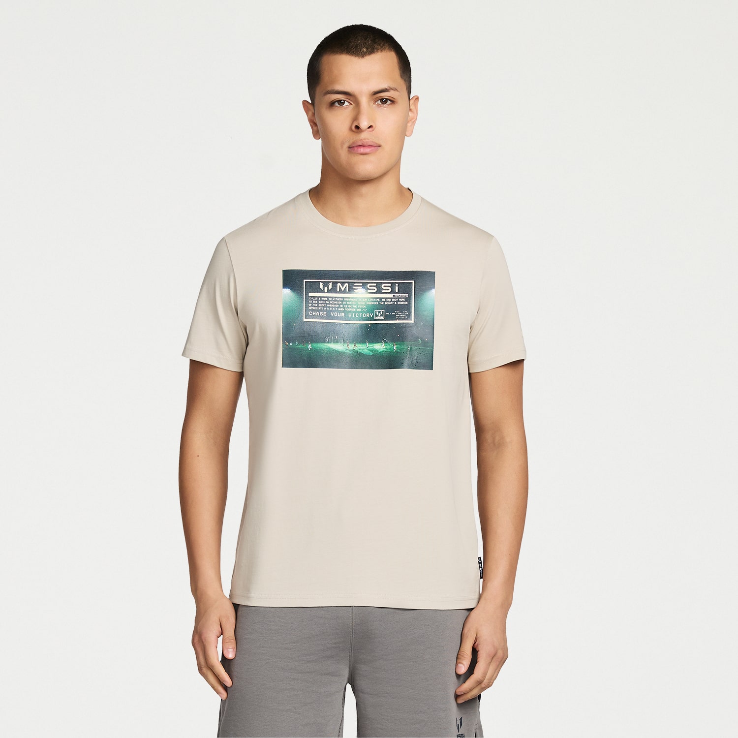 MESSI Collection Mens Round Neck Short Sleeve Regular Fit Graphic T-Shirt