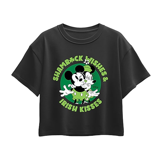 Disney Collection Little & Big Kid Girls Crew Neck Short Sleeve Regular Fit Mickey and Friends Graphic T-Shirt